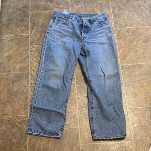 Levi's Straight Leg Blue Denim Jeans
